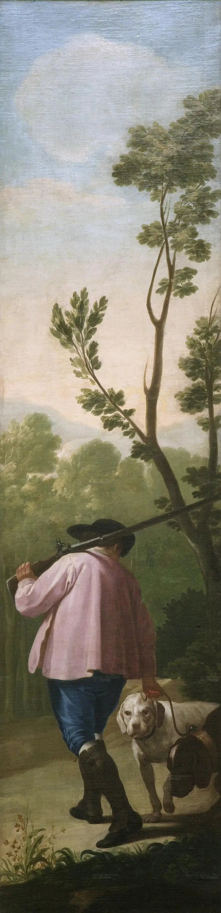 Hunter with His Dogs - Francisco de Goya