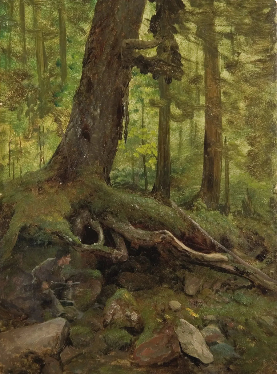 Hunter in the White Mountains near Glen House - Albert Bierstadt