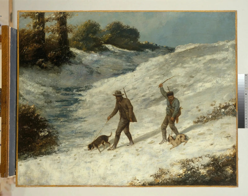 Hunters in the Snow - Gustave Courbet