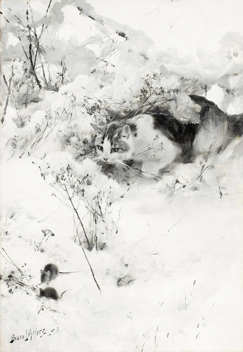 Stalking cat - Bruno Liljefors