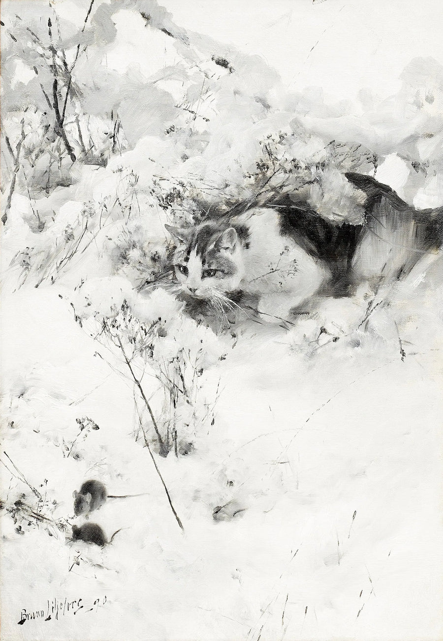 Stalking cat - Bruno Liljefors