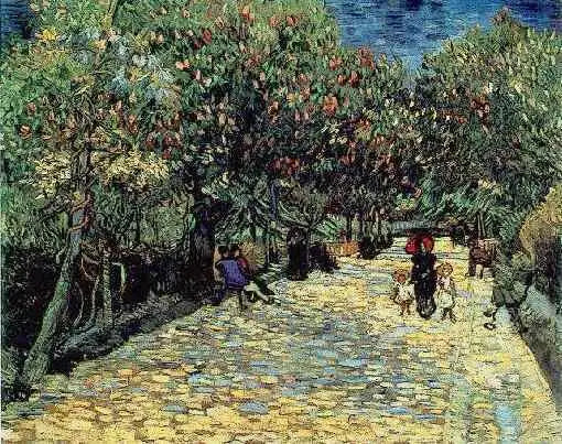 Red Chestnuts in the Public Park of Arles - Vincent van Gogh