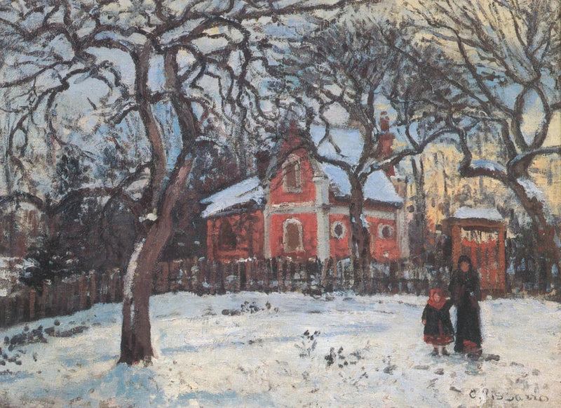 Chestnut Trees at Louveciennes - Camille Pissarro