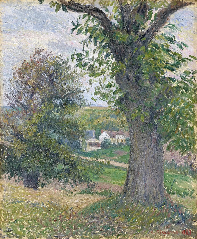 Chestnut Trees at Osny - Camille Pissarro