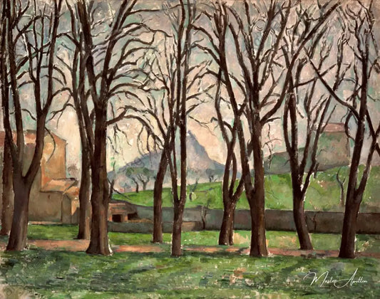 Châtaigniers au Jas de Bouffan - Paul Cézanne - Reproductions de tableaux et peintures haut de gamme