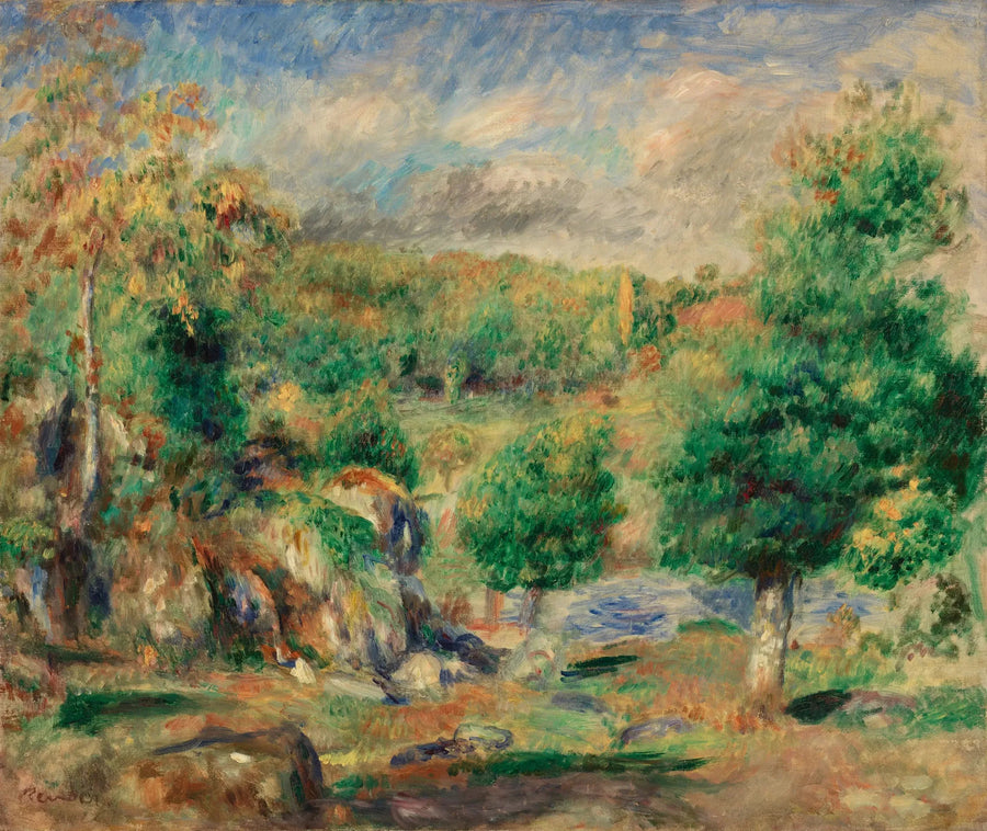 Chestnut Trees, Pont-Aven (Chestnut Trees, Pont-Aven) - Pierre-Auguste Renoir