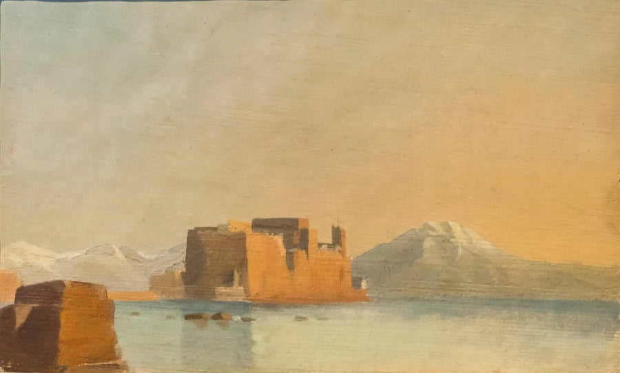 Château de l'Ovo and the Bay of Naples - Edgar Degas