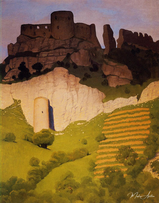 Château Gaillard aux Andelys - Félix Edouard Vallotton - Reproductions de tableaux et peintures haut de gamme