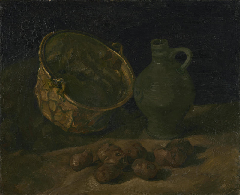Still life with cauldron and brass jug - Vincent van Gogh