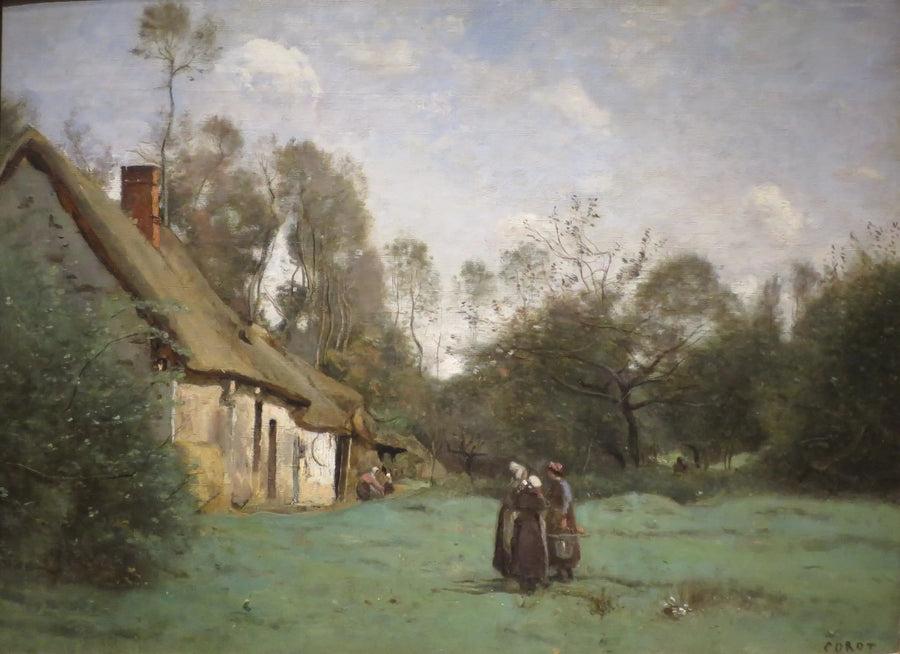 Normandy Cottage - Jean-Baptiste Camille Corot