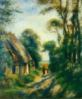 Cottages in Berneval - Pierre-Auguste Renoir