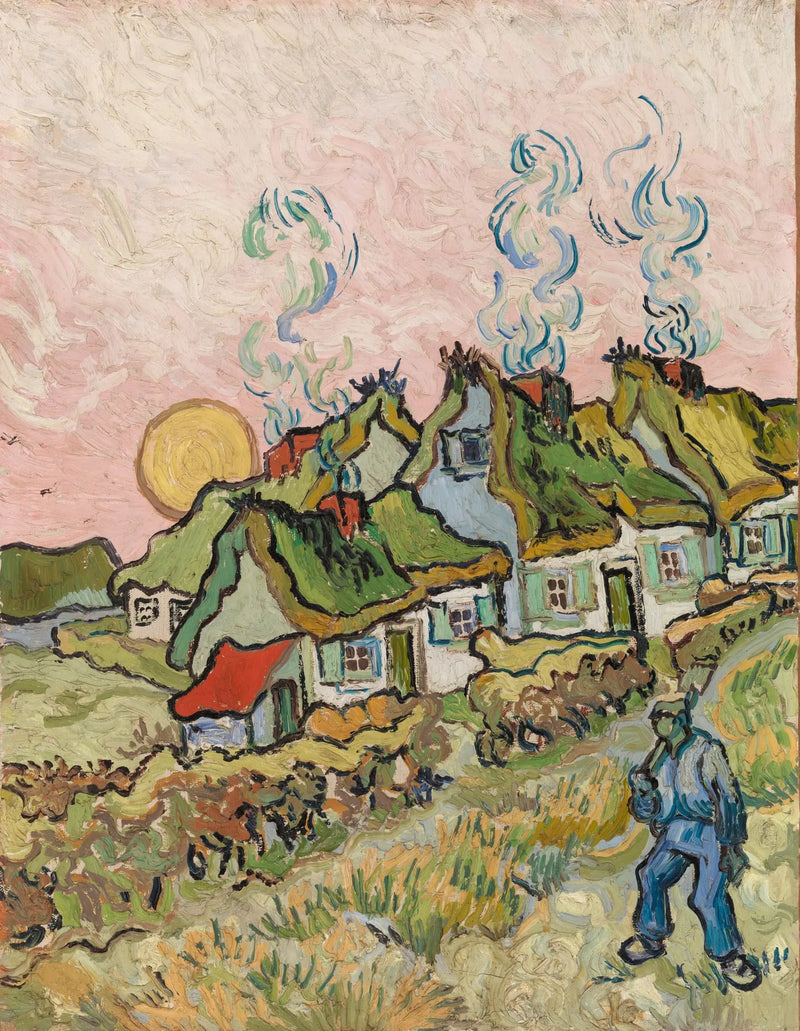 Cottages in the Sun - Vincent van Gogh