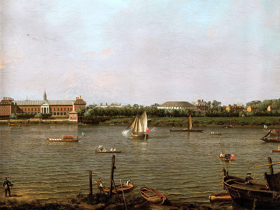 Chelsea College, La Rotonde, Ranelagh House and the Thames - Canaletto