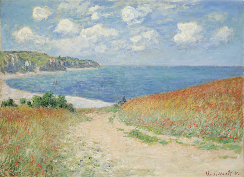 Path in the wheat in Pourville W753 - Claude Monet