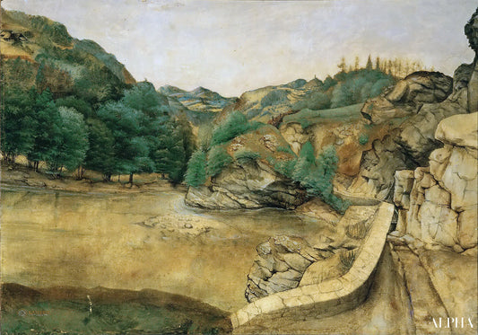 Path in the Alps, 1495 Real wood Monaste - Albrecht Dürer - High-end reproductions of paintings and artworks