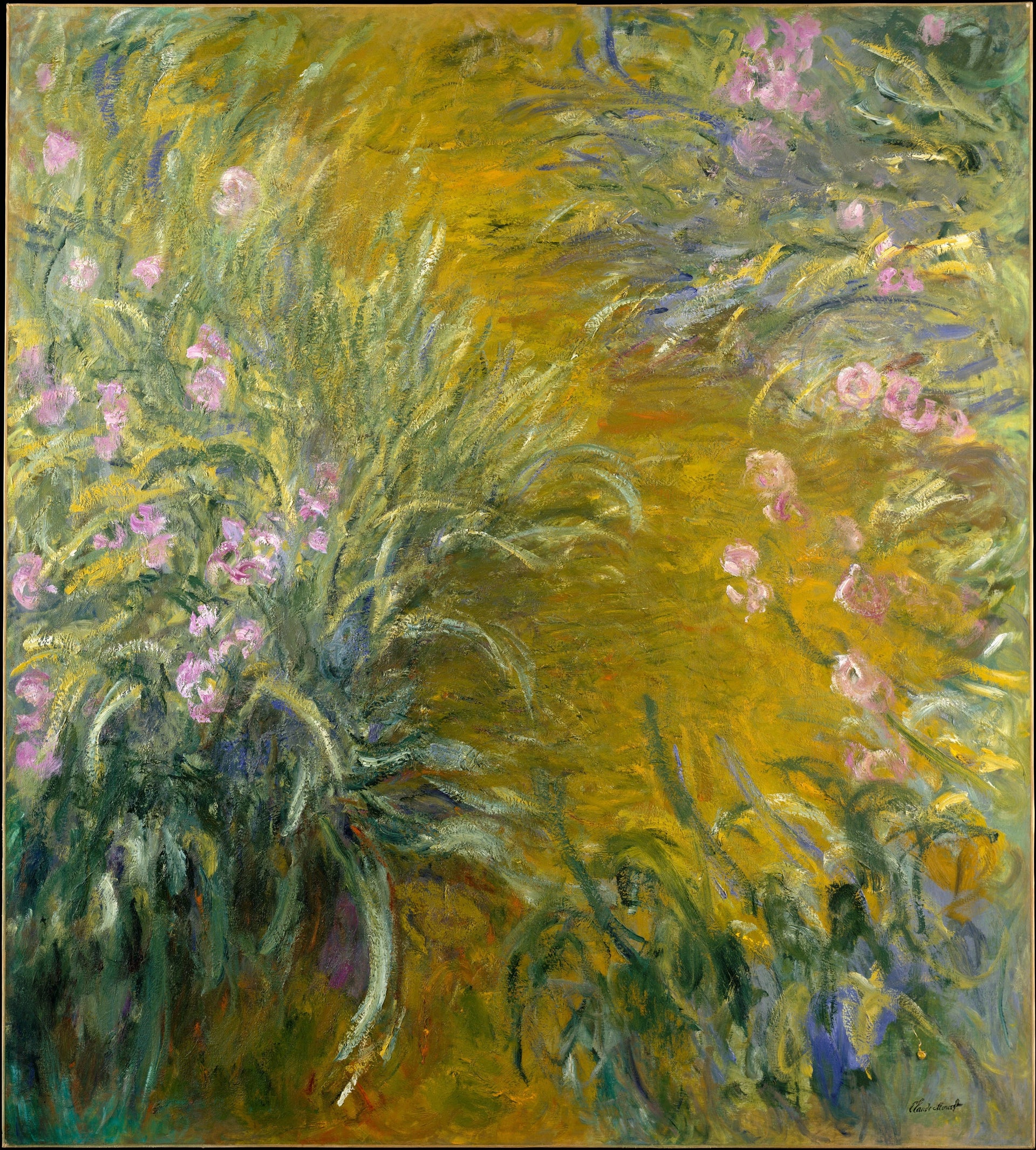 Le Chemin au milieu des iris de Claude Monet, 1914–1917 – Metropolitan Museum of Art 2001.202.6, Wildenstein 1828