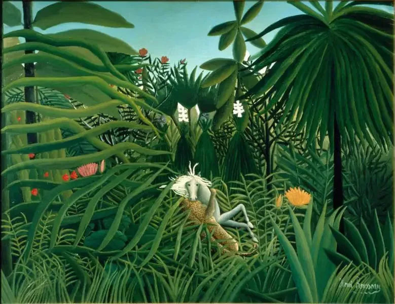 Horse Attacked by a Jaguar - Henri Rousseau