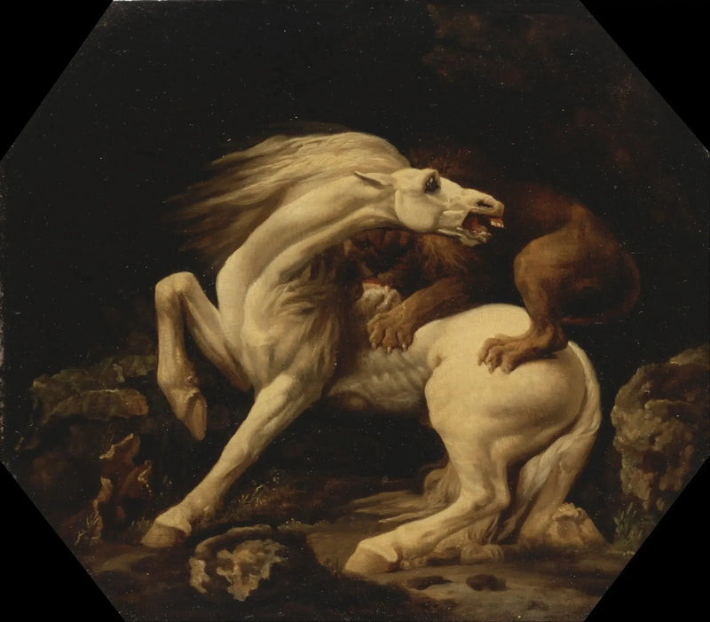 Horse Attacked by a Lion (Episode C) - George Stubbs