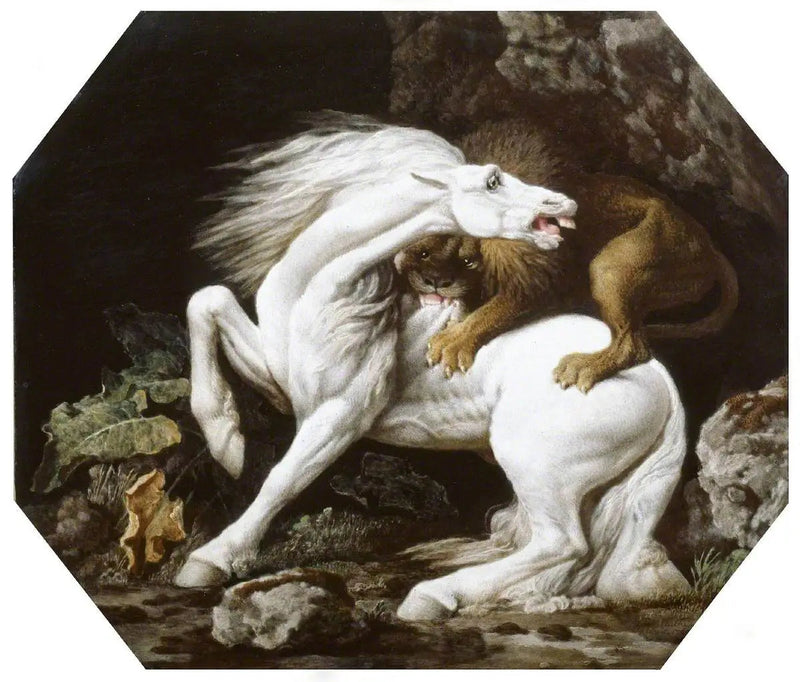 Horse Attacked by a Lion - George Stubbs