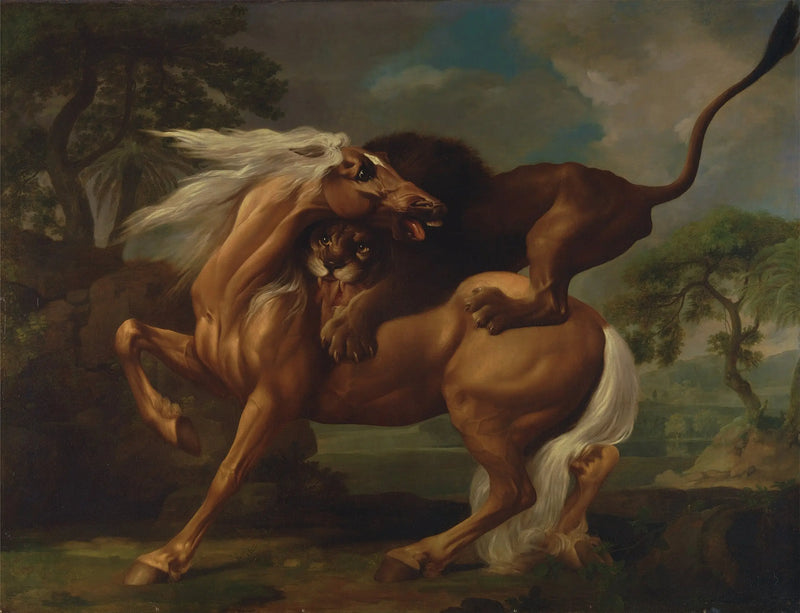 Horse Attacked by a Lion - George Stubbs
