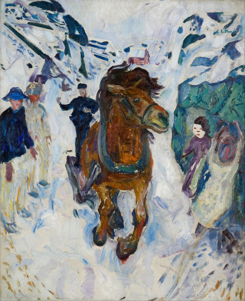 Galloping Horse - Edvard Munch