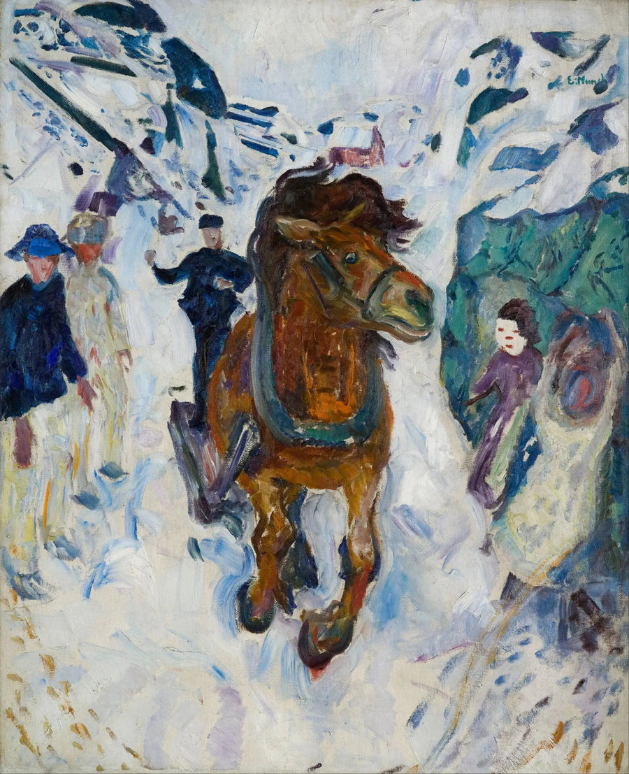 Galloping Horse - Edvard Munch