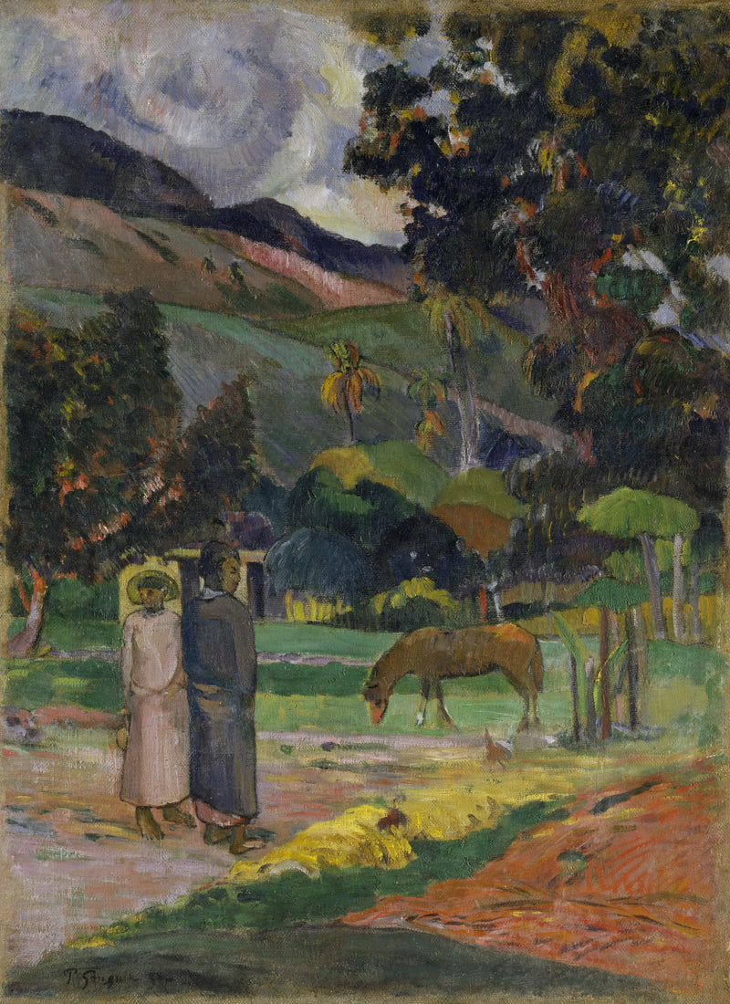 Horse in Pasture - Paul Gauguin