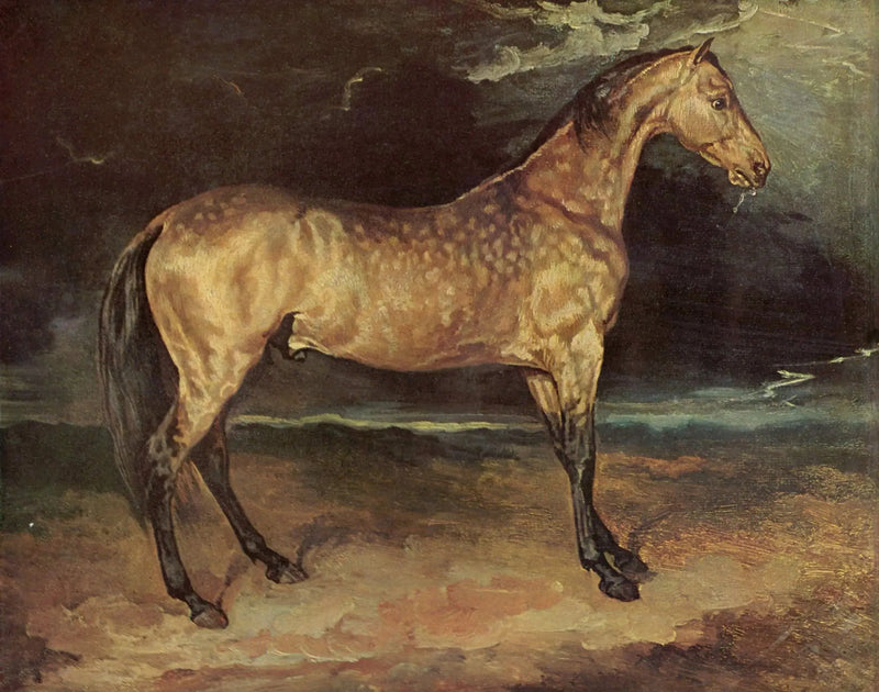 Frightened Horse by the Storm - Théodore Géricault