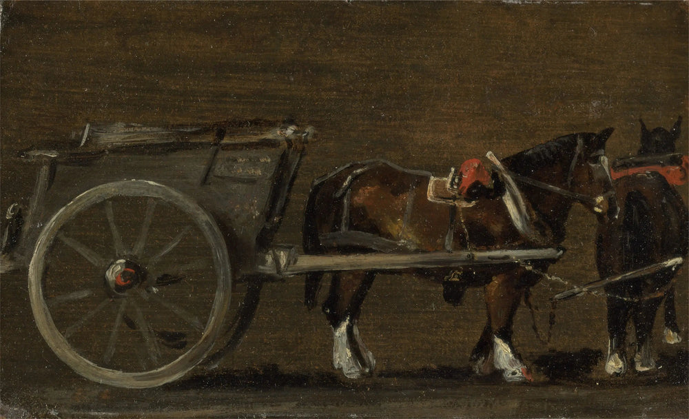 Cheval et charrette - John Constable image 1 copie peinte à la main à l’huile