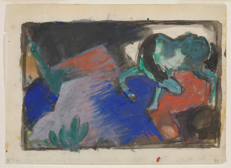 Green Horse in a Landscape - Franz Marc