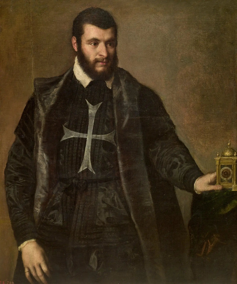 Knight with a Clock - Titian