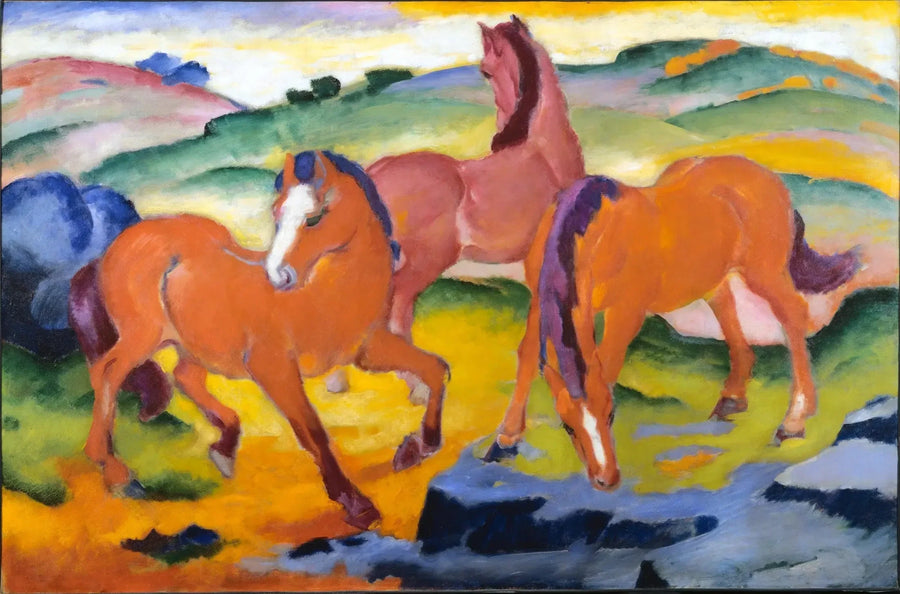 Horses in the Pasture IV - Franz Marc
