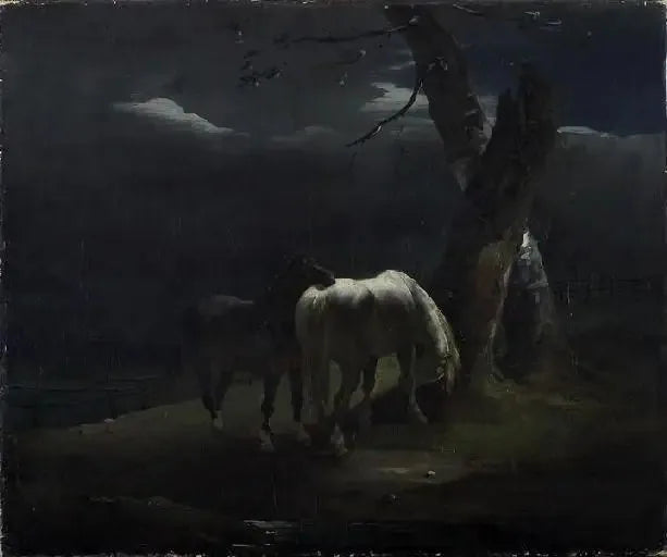 Horses in the Pasture - Théodore Géricault