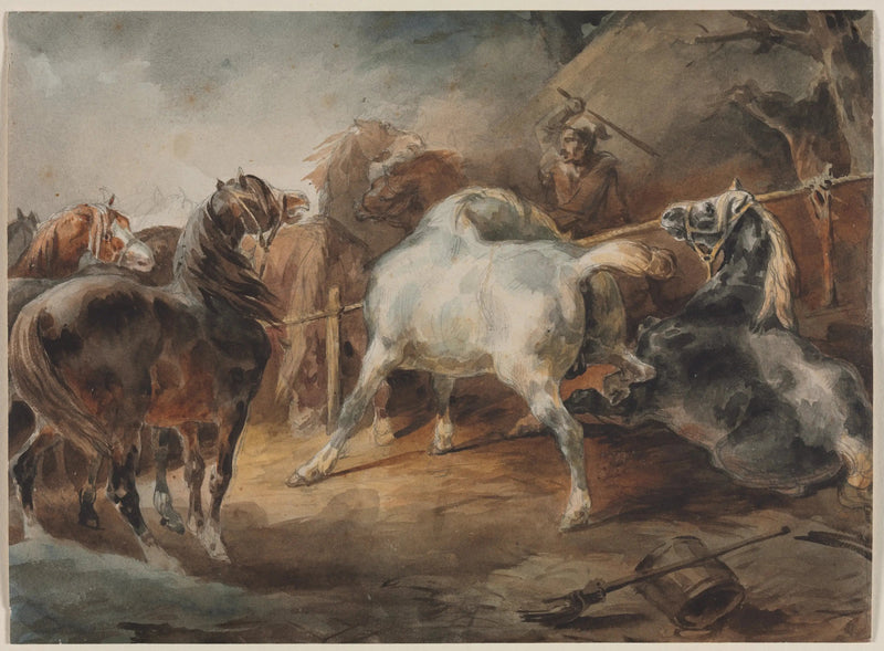 Battle Horses - Théodore Géricault
