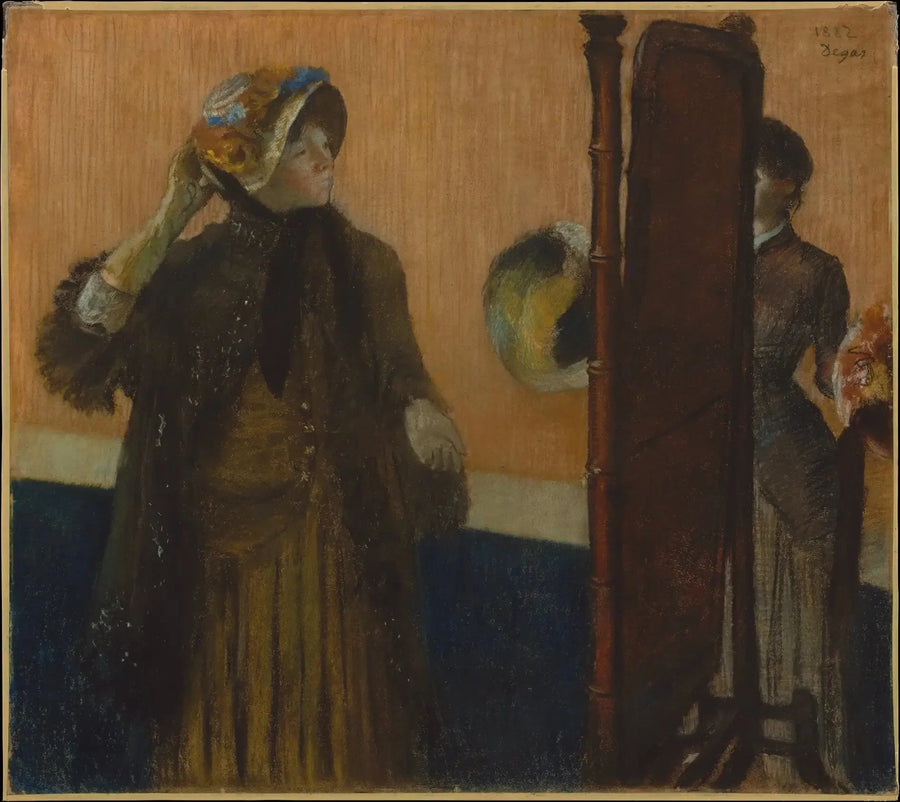 At the Milliner - Edgar Degas