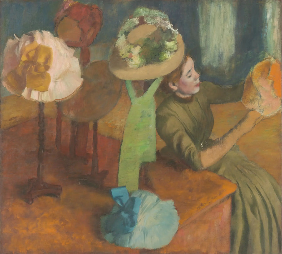 At the Milliner - Edgar Degas