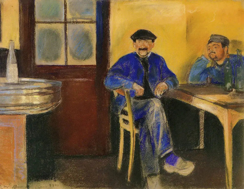 At the Wine Merchant - Edvard Munch