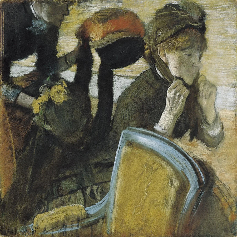 Chez la modiste par Edgar Degas – reproduction peinture à l’huile sur toile