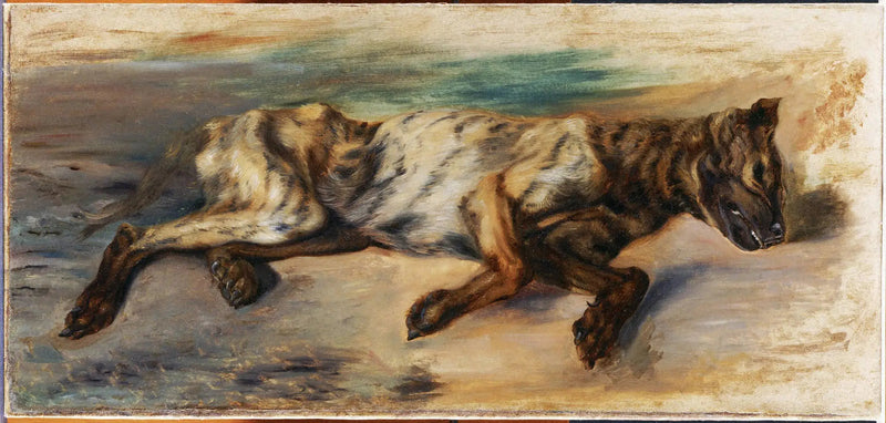 Dead Dog - Eugène Delacroix