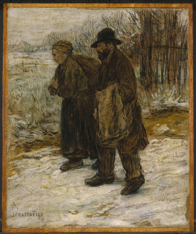Chiffonniers parisiens - Jean-François Raffaëlli image 1 copie peinte à la main à l’huile