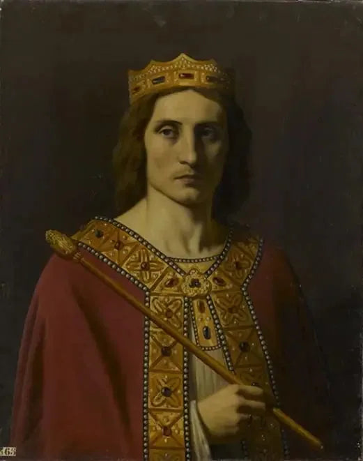 Childéric II (c. 653-675), King of Austrasia, Neustria, and Burgundy - Émile Signol