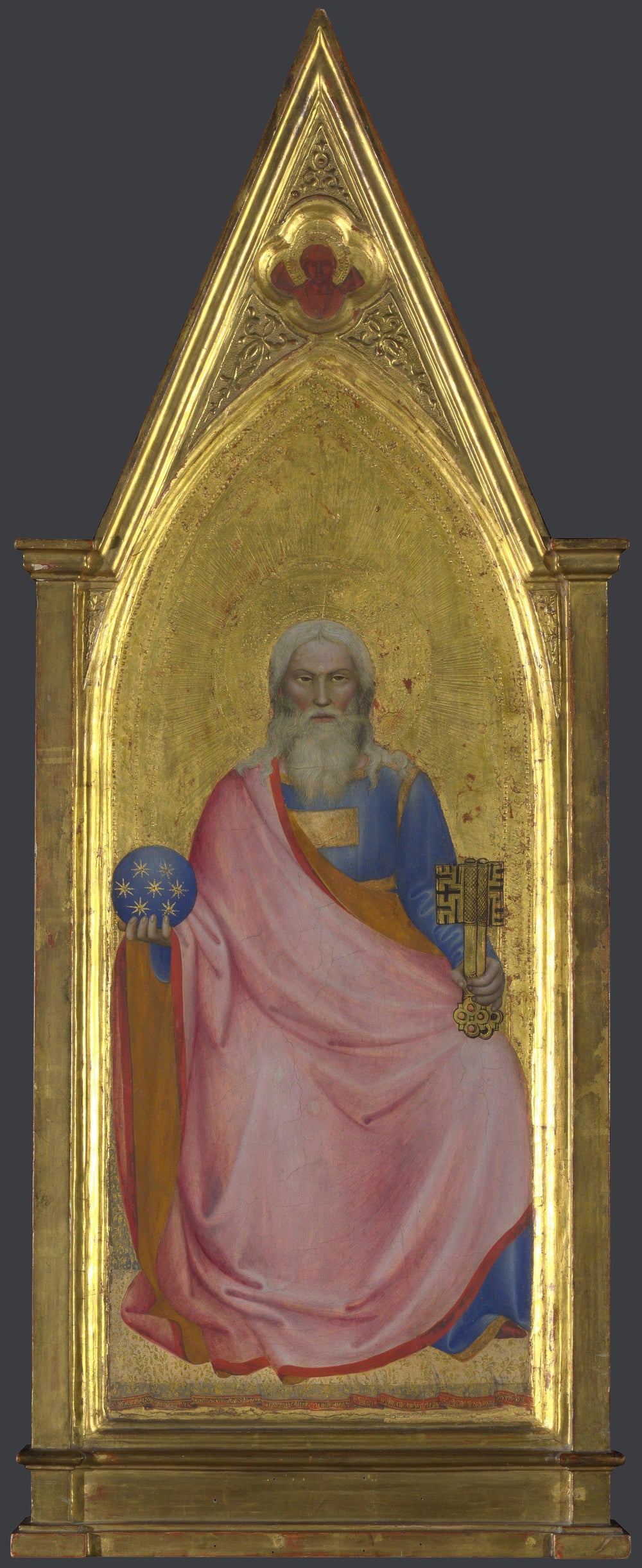 Christ de l'Apocalypse : Panneau du Pinacle Central - Giovanni da Milano image 1 tableau peint à l’huile sur toile