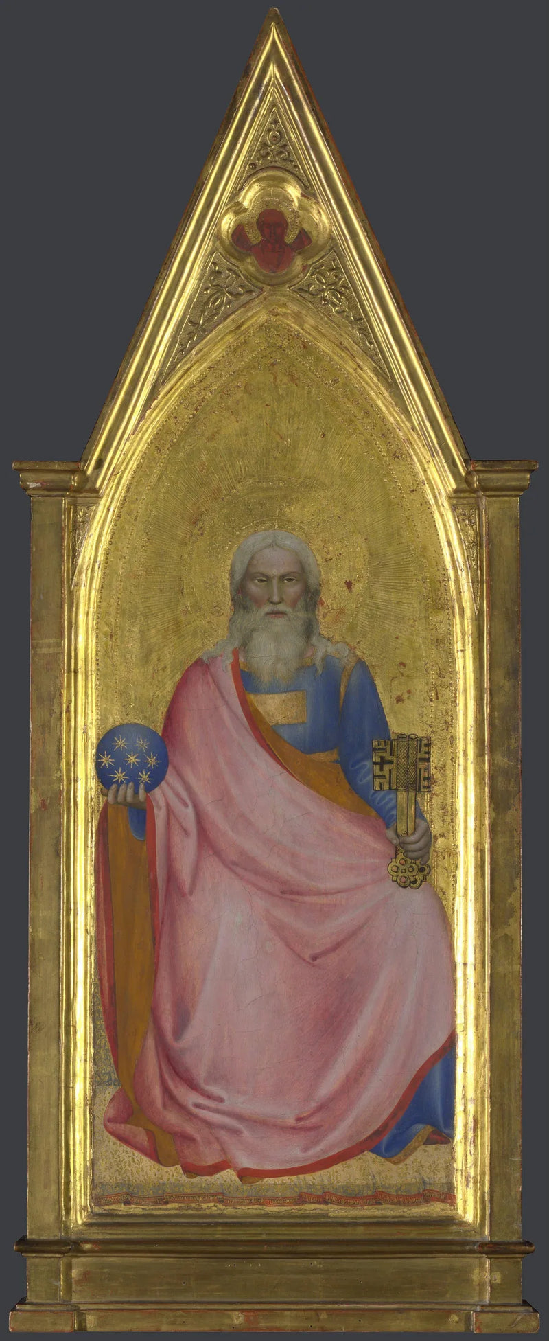 Christ of the Apocalypse: Central Pinnacle Panel - Giovanni da Milano