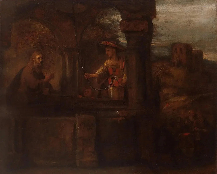 Christ and the Samaritan Woman - Rembrandt