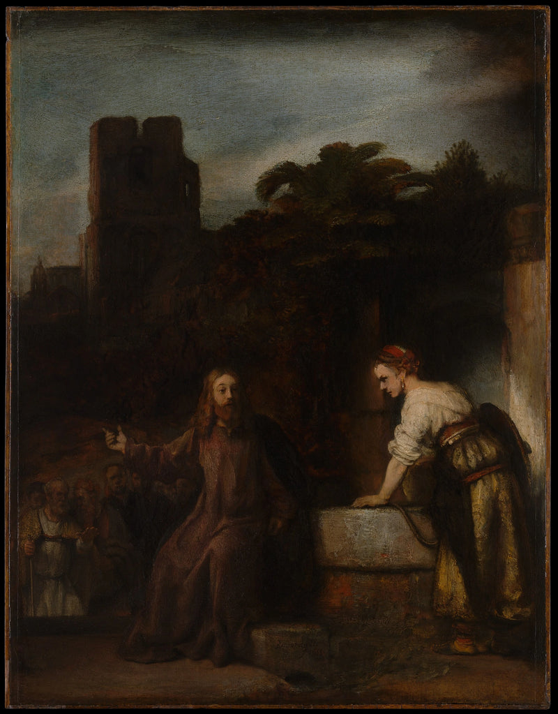 Christ and the Samaritan Woman - Rembrandt