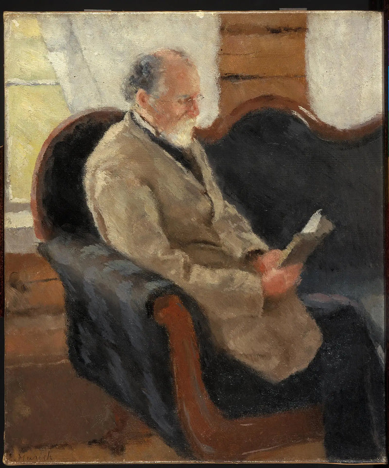 Christian Munch on the Sofa - Edvard Munch