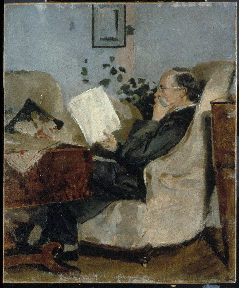 Christian Munch on the Sofa - Edvard Munch