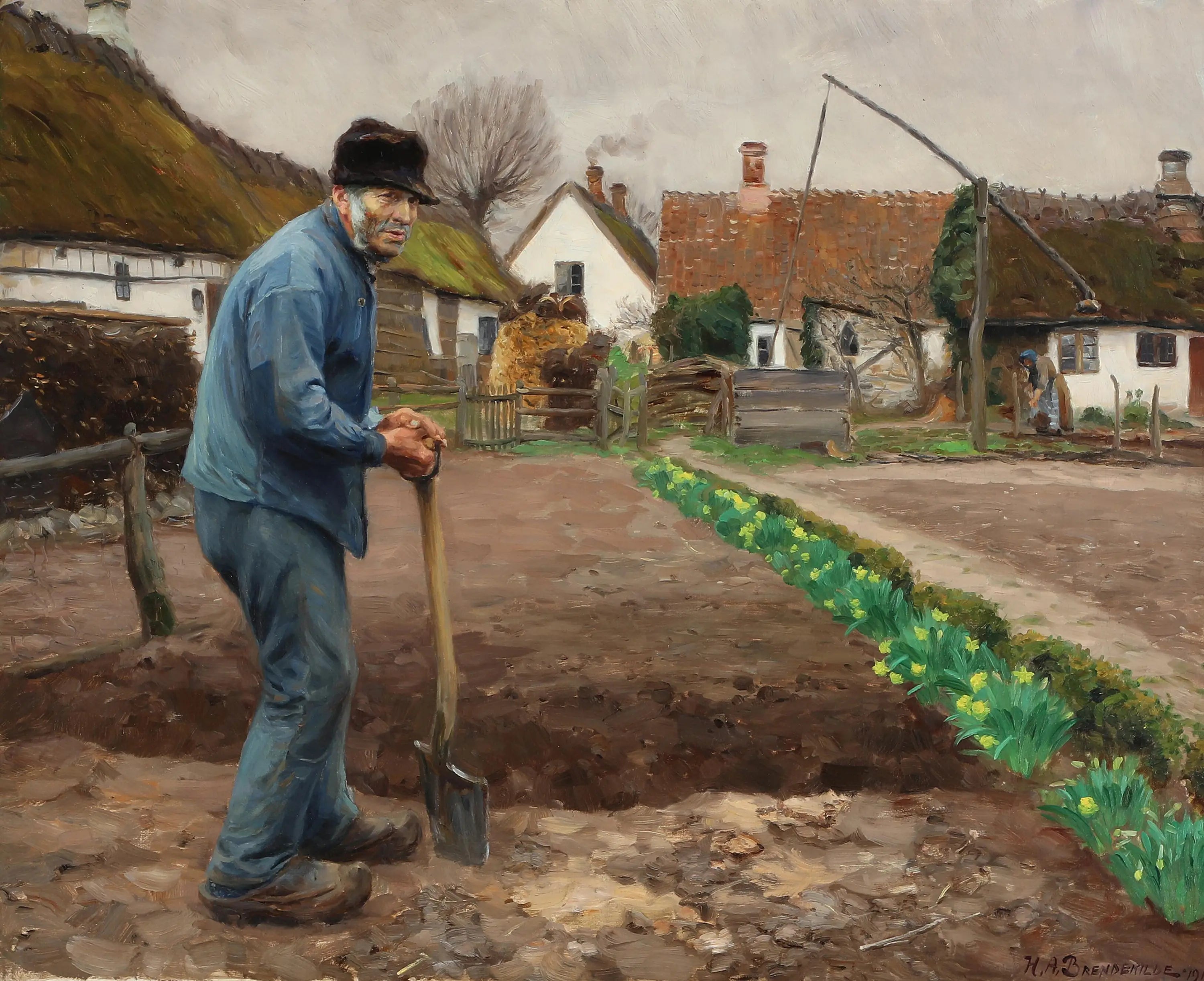 Christian Væver de Rønnebæk. - H. A. Brendekilde - Alpha Reproduction