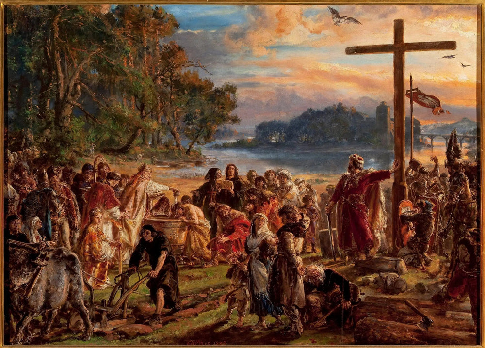 Christianisation de la Pologne 966 après JC. - Jan Matejko - Alpha Reproduction