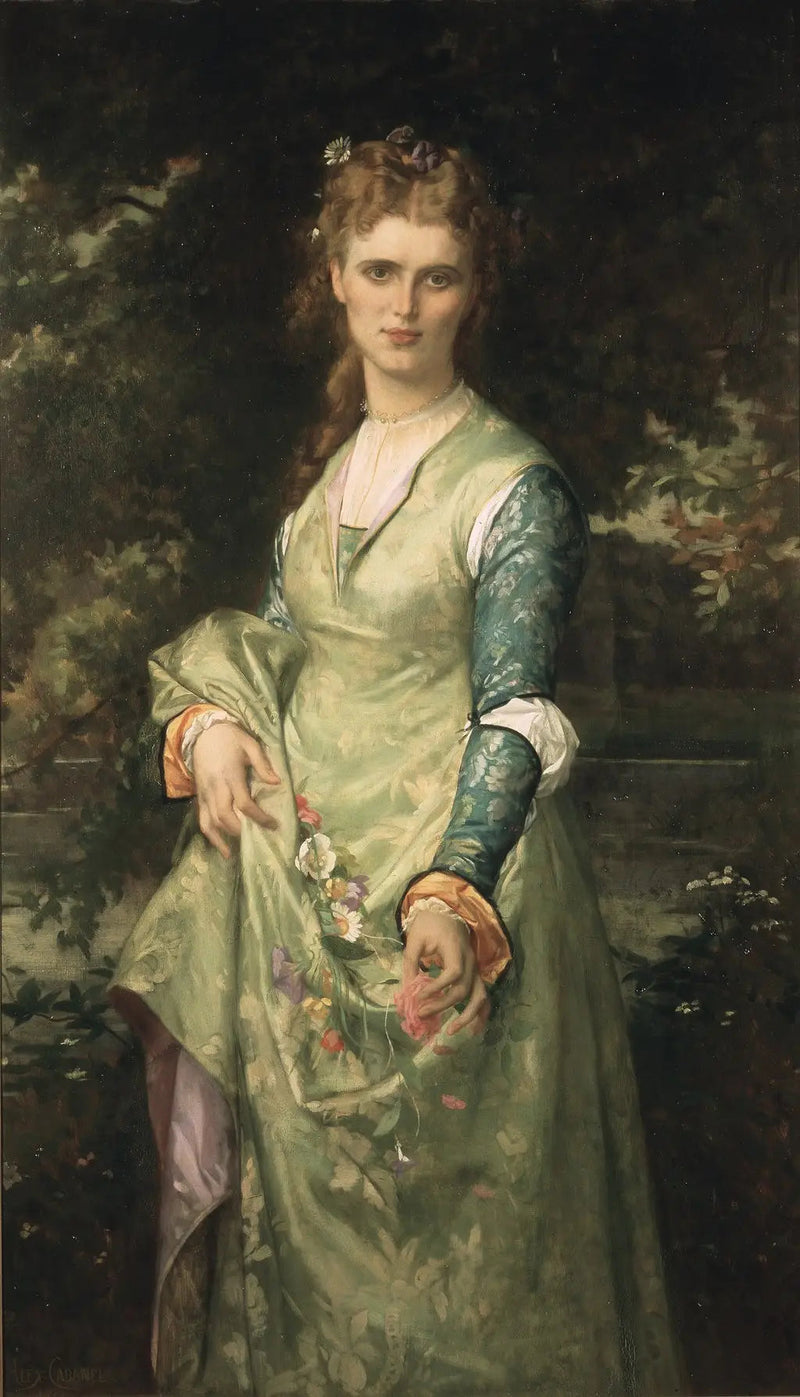 Christina Nilsson, 1843-1921, opera singer, as Ophelia - Alexandre Cabanel